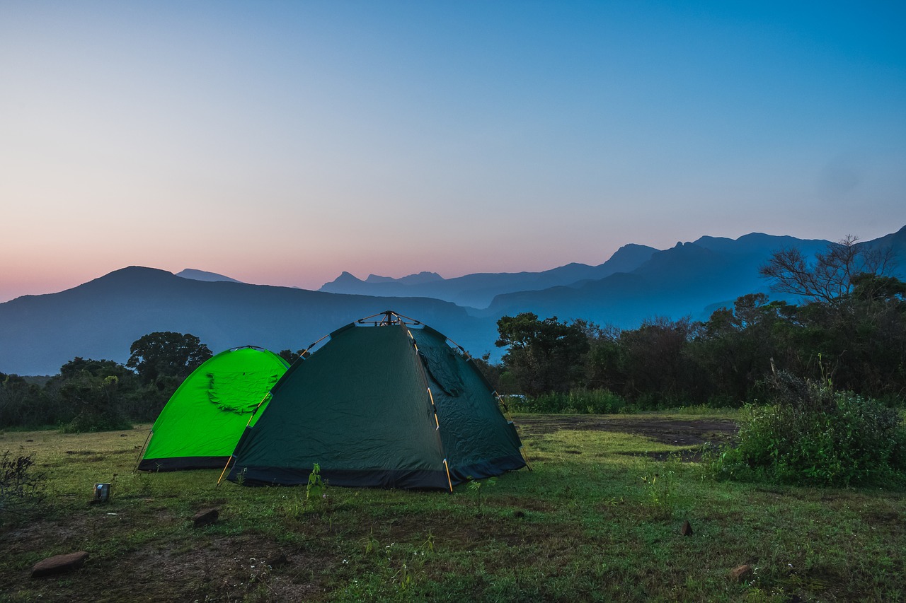 camping tents tropical free photo