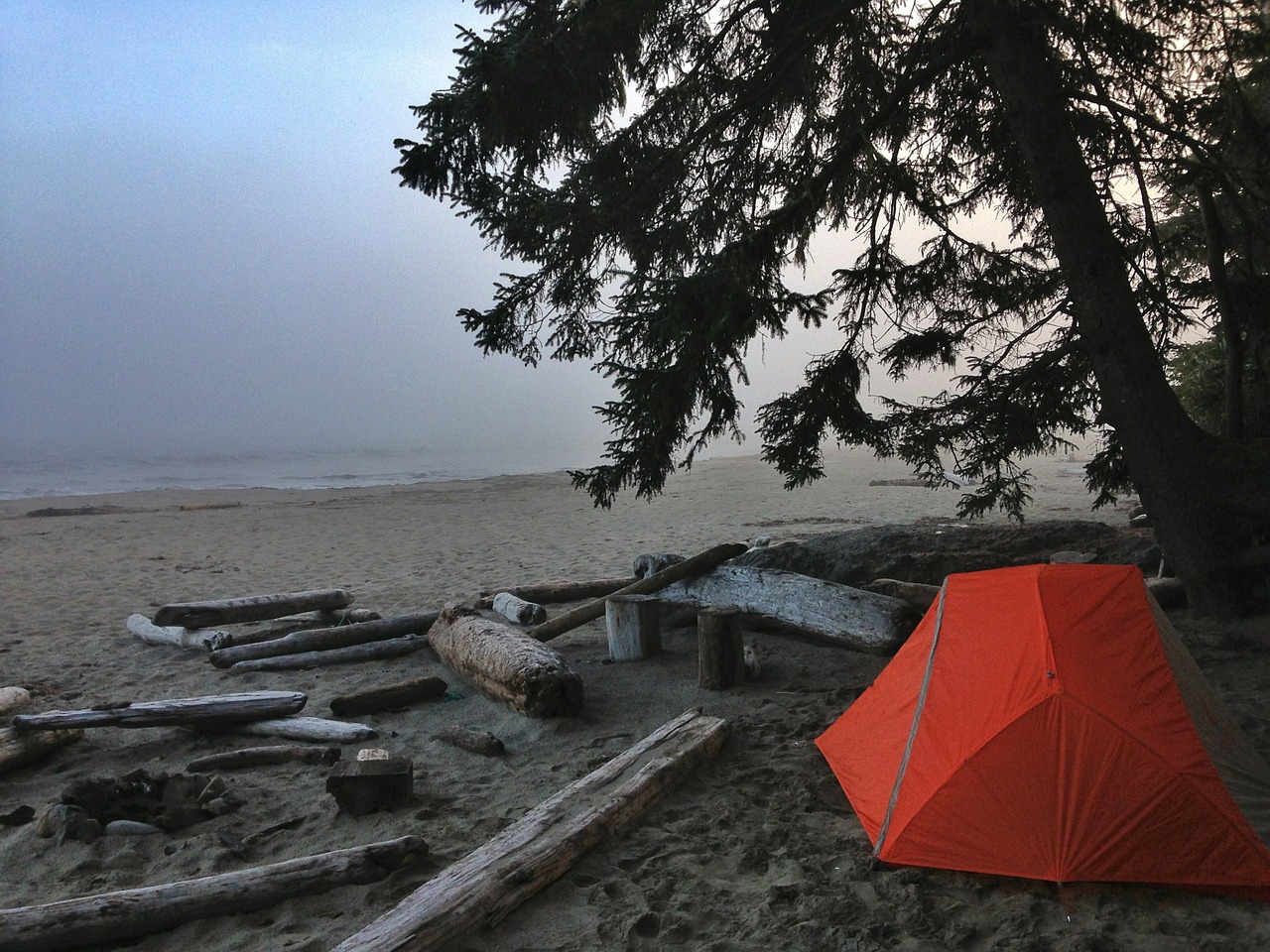 camping tent outdoors free photo