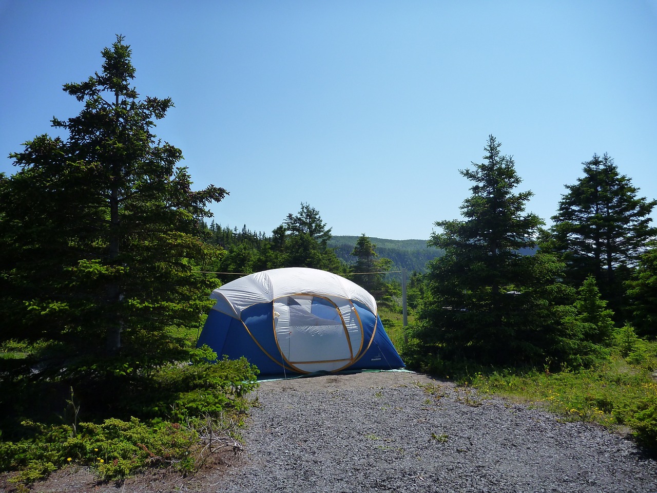 camping tent landscape free photo