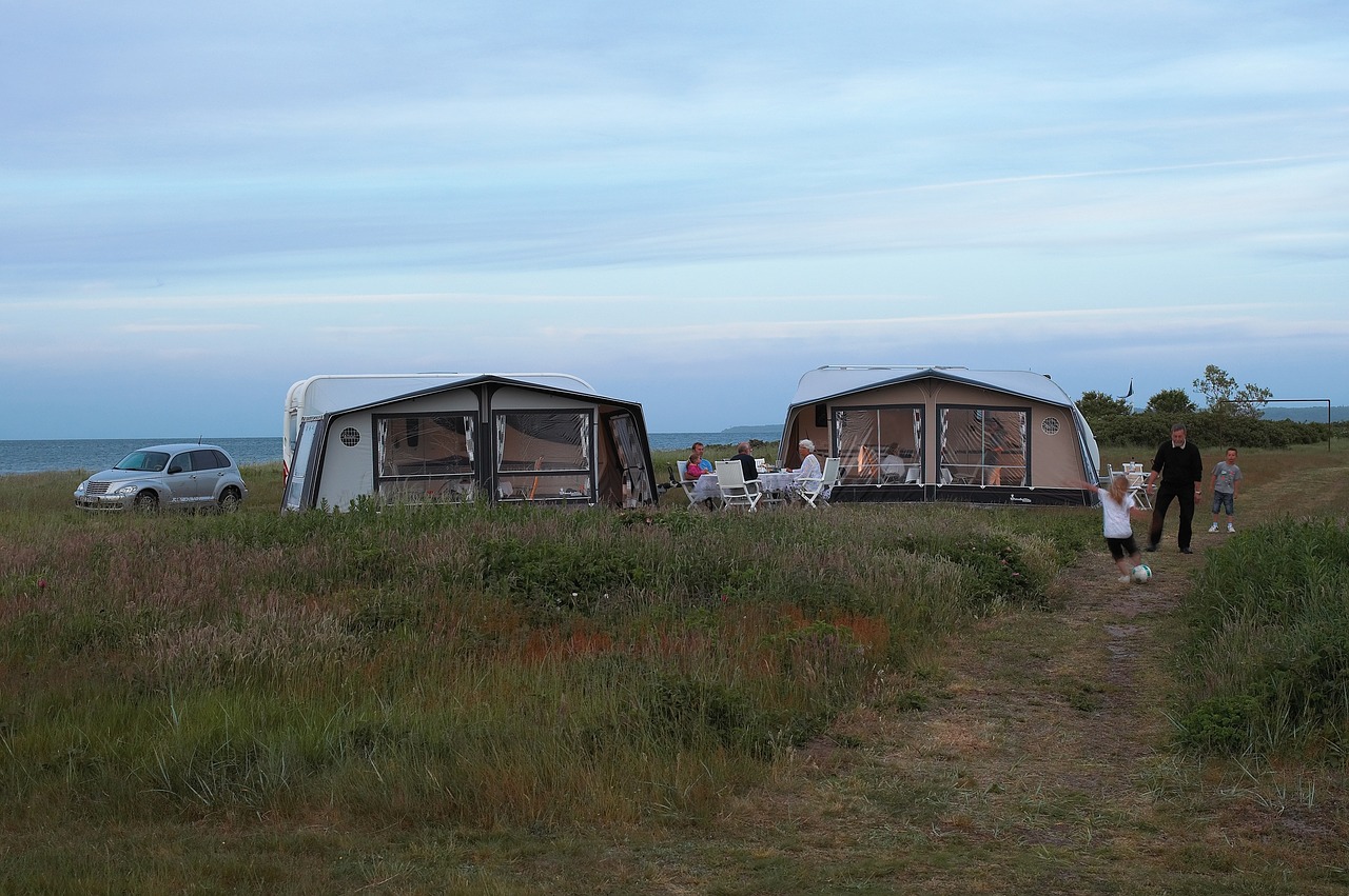 camping for tent caravan free photo