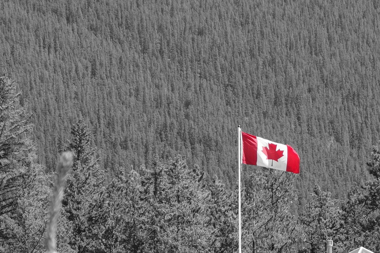 canada canadian flag national park free photo