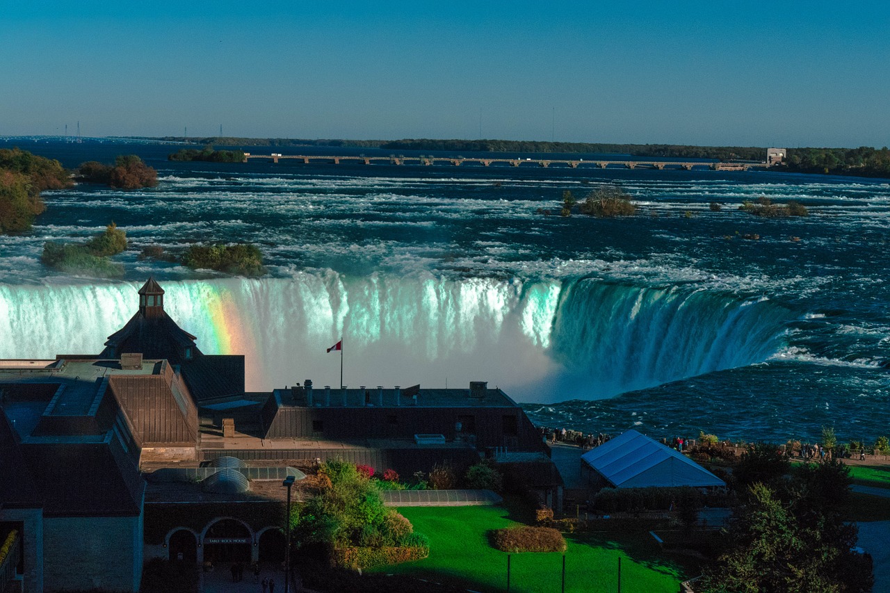 canada waterfall nature free photo