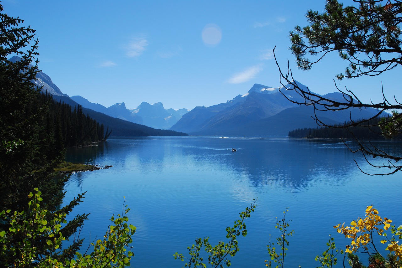 canada lake blue free photo