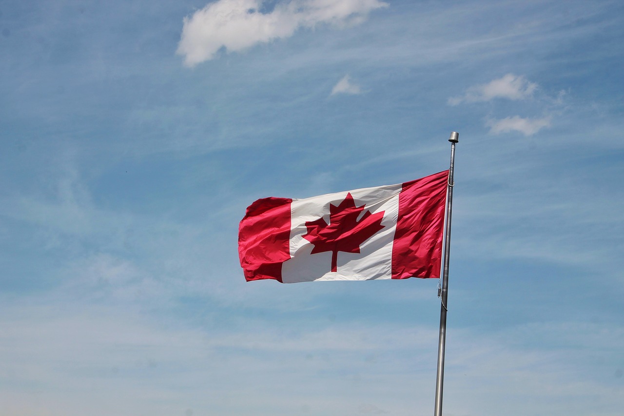 canada flag canadian free photo