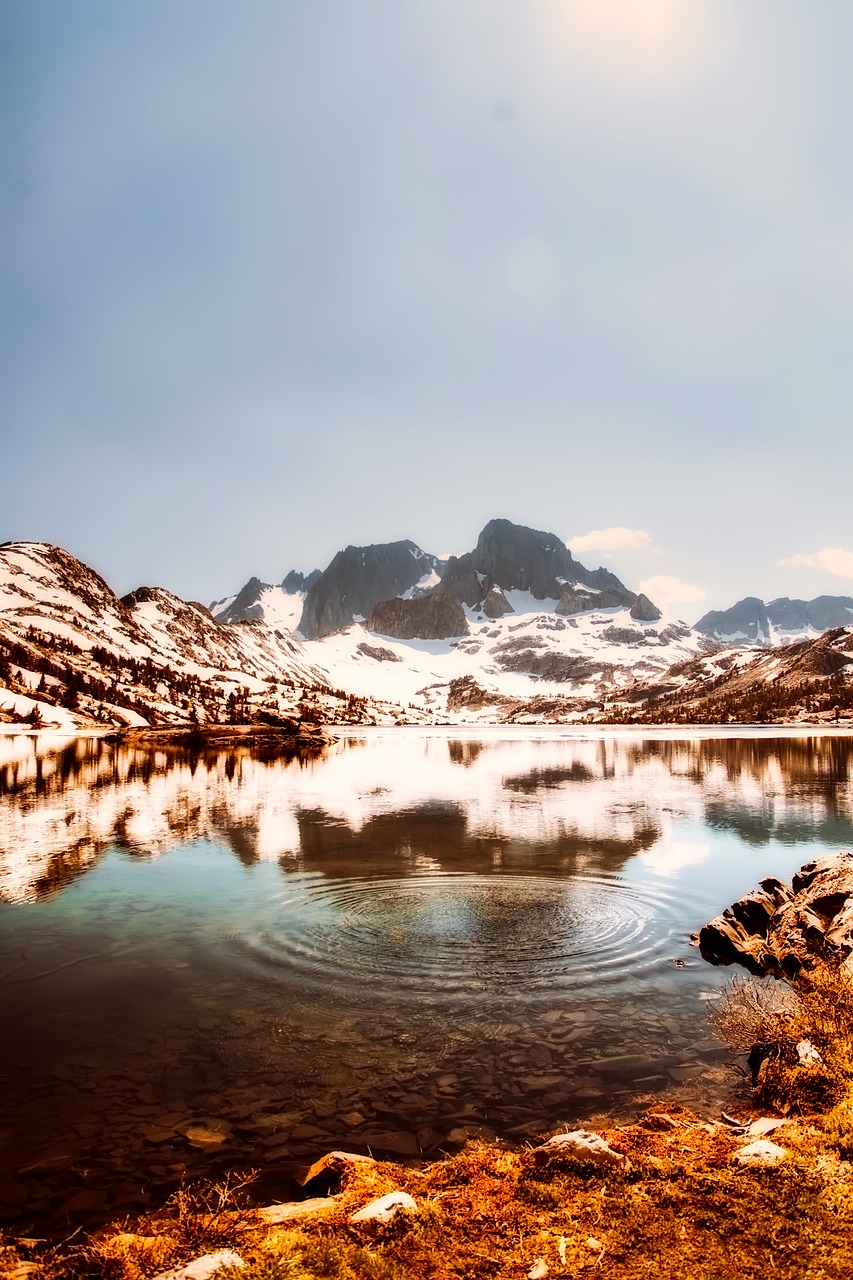 canada mountains lake free photo