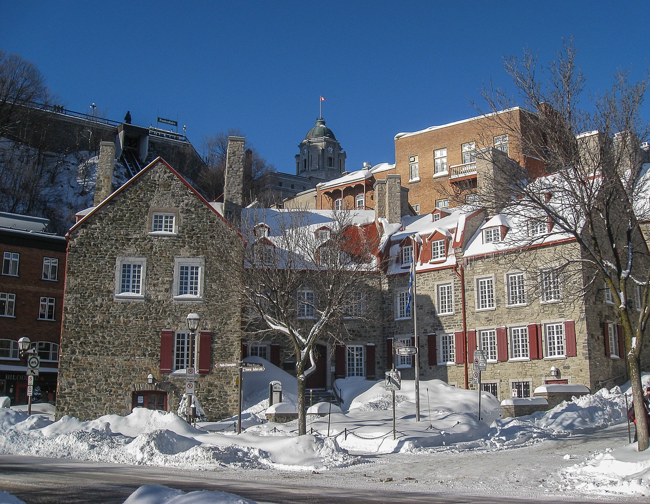 canada québec old quarter free photo