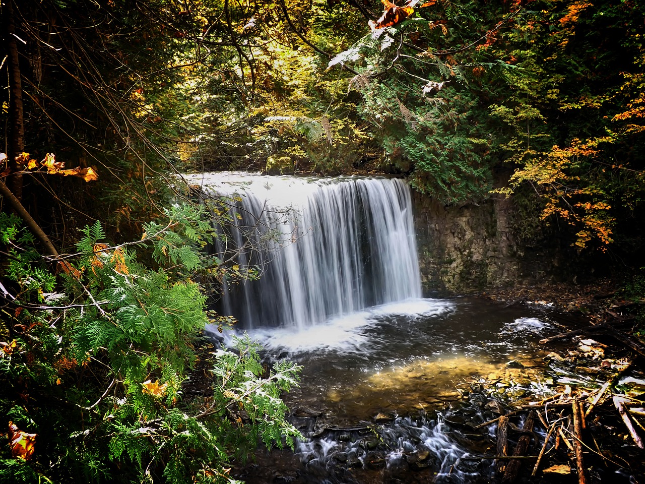 canada ontario waterfalls free photo