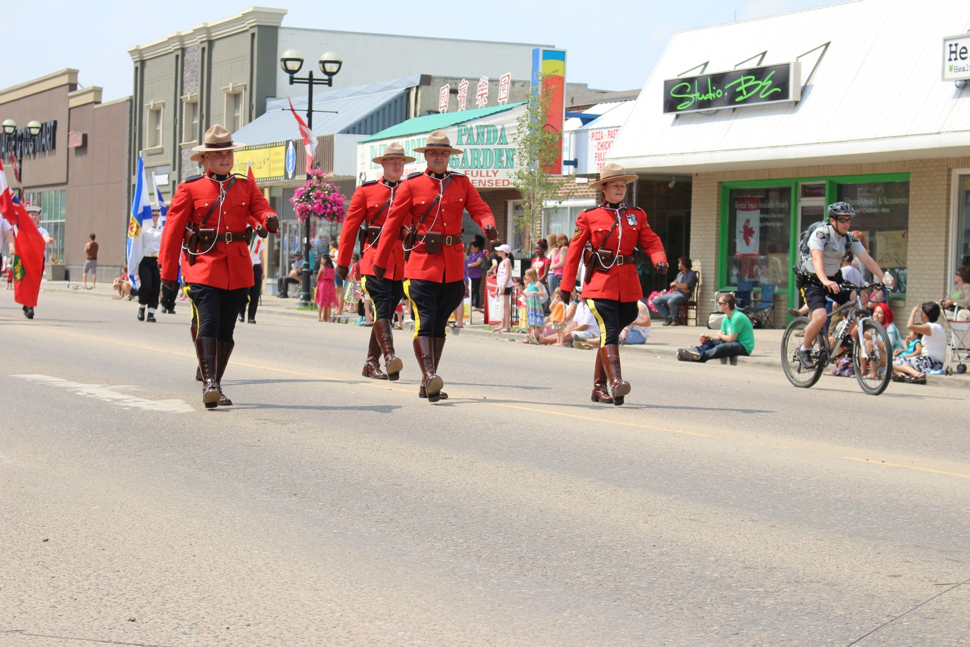 canada day parade mounties free photo