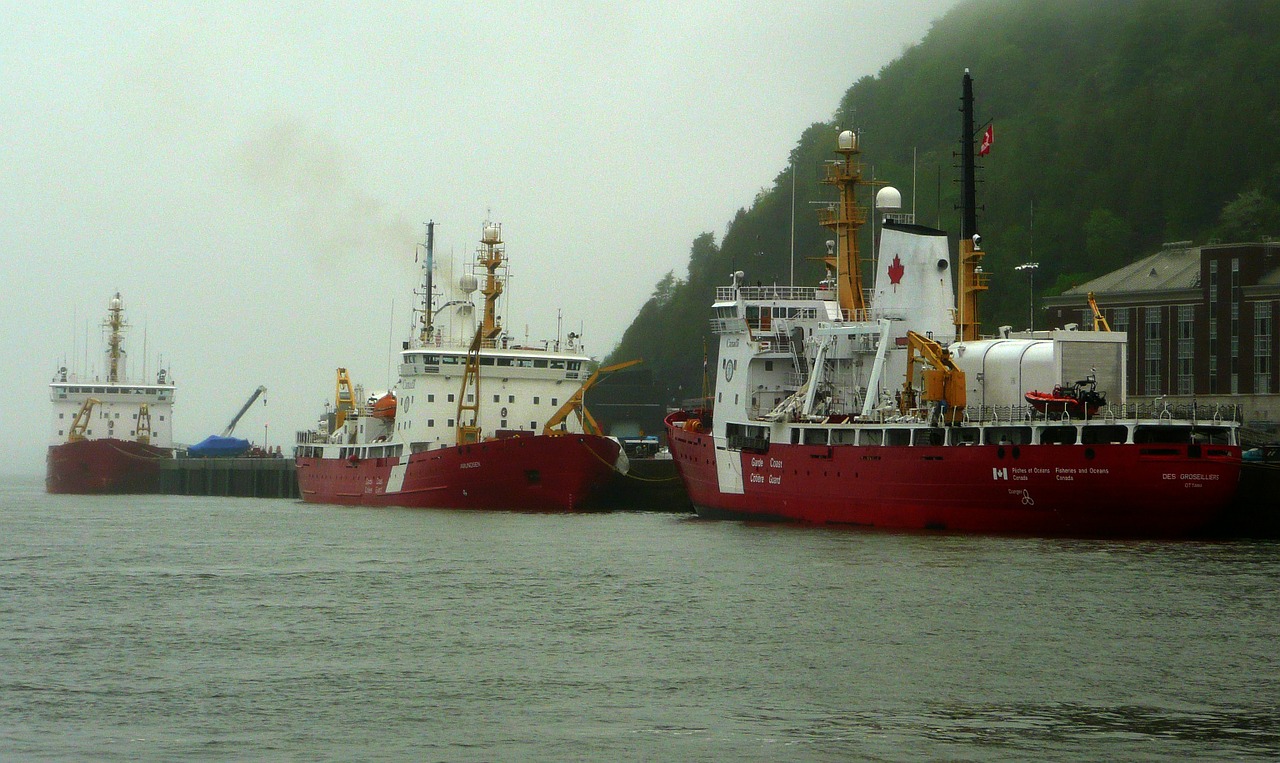 canadien coast guard vessel ship free photo