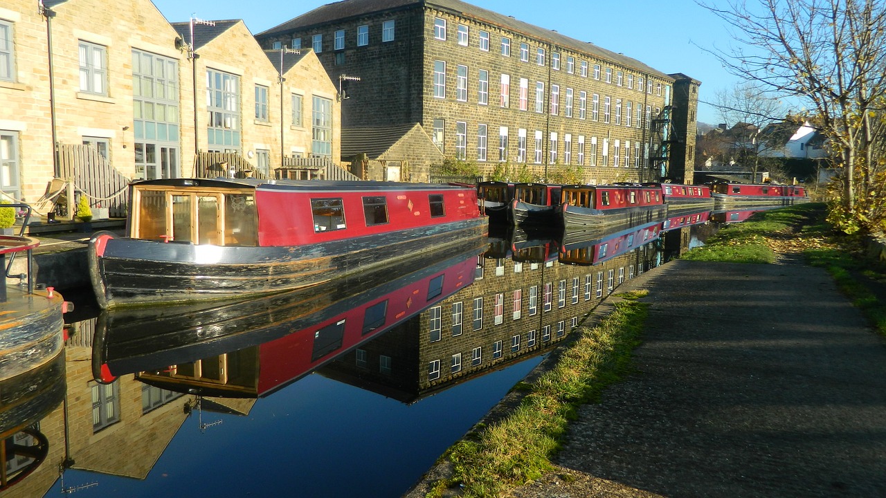 canal barge boat free photo