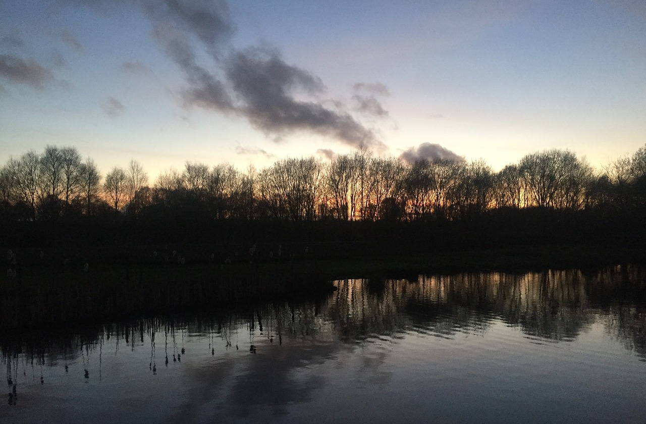 canal water reflection free photo