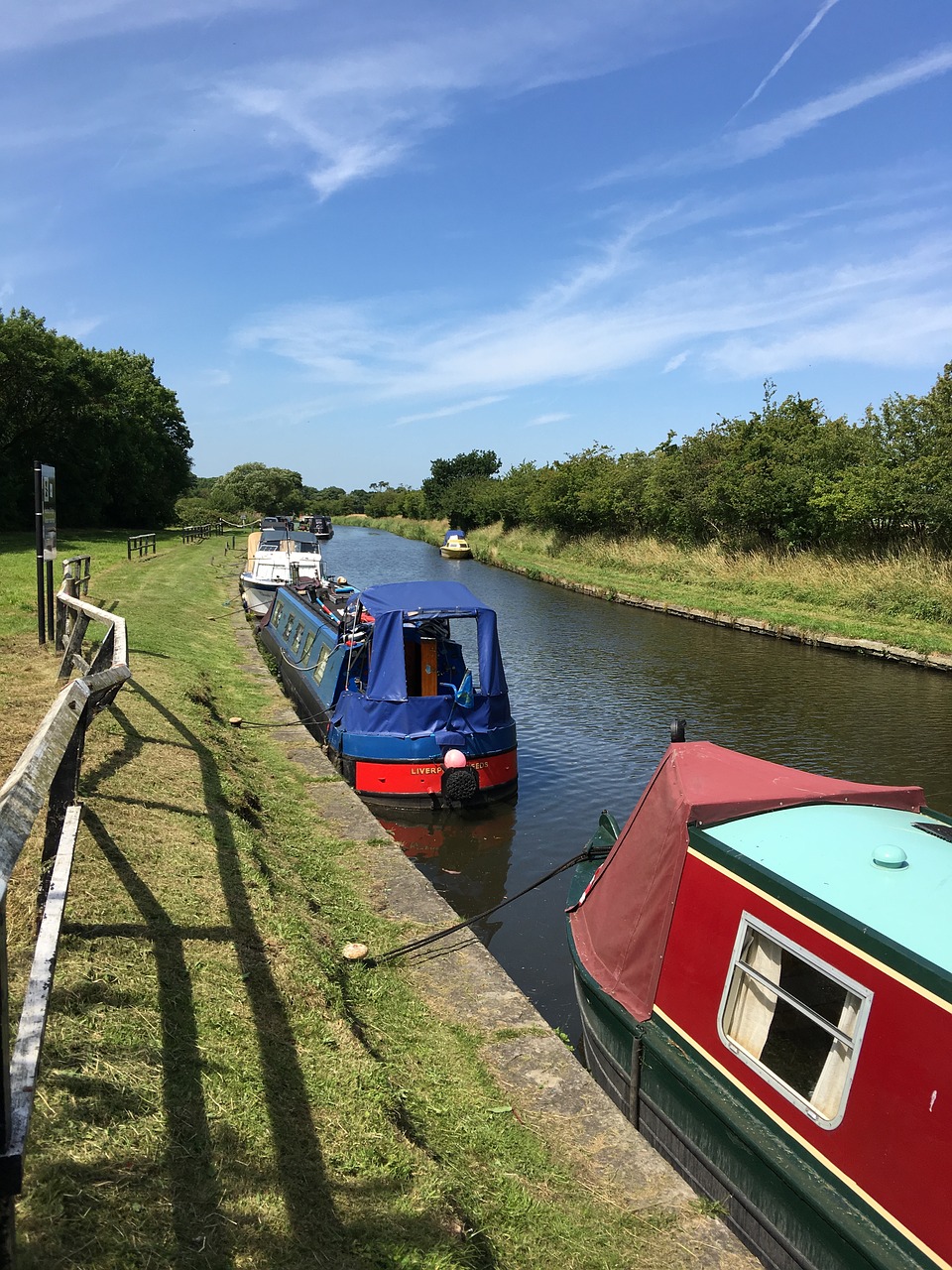 canal barge boat free photo