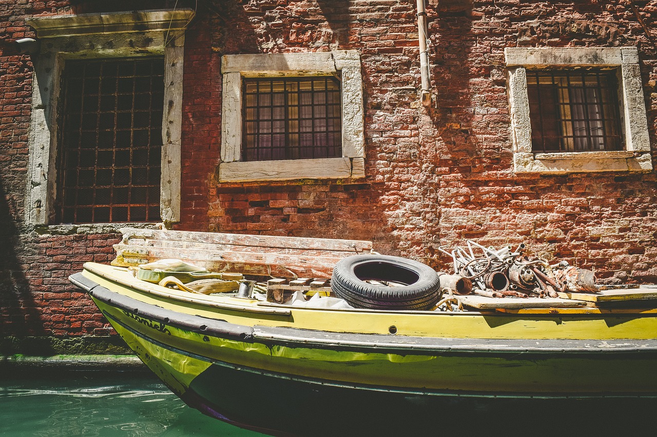 canal water boat free photo