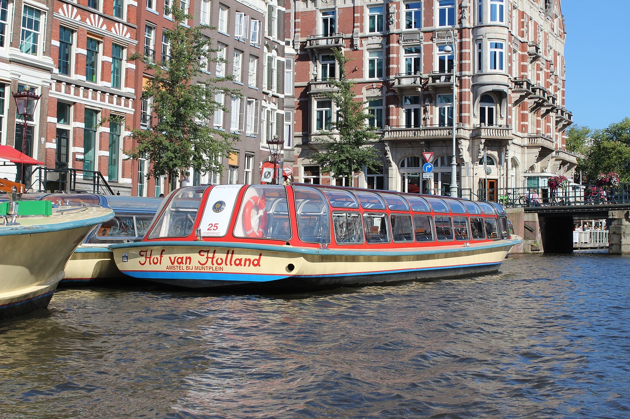 canal  amsterdam  netherlands free photo