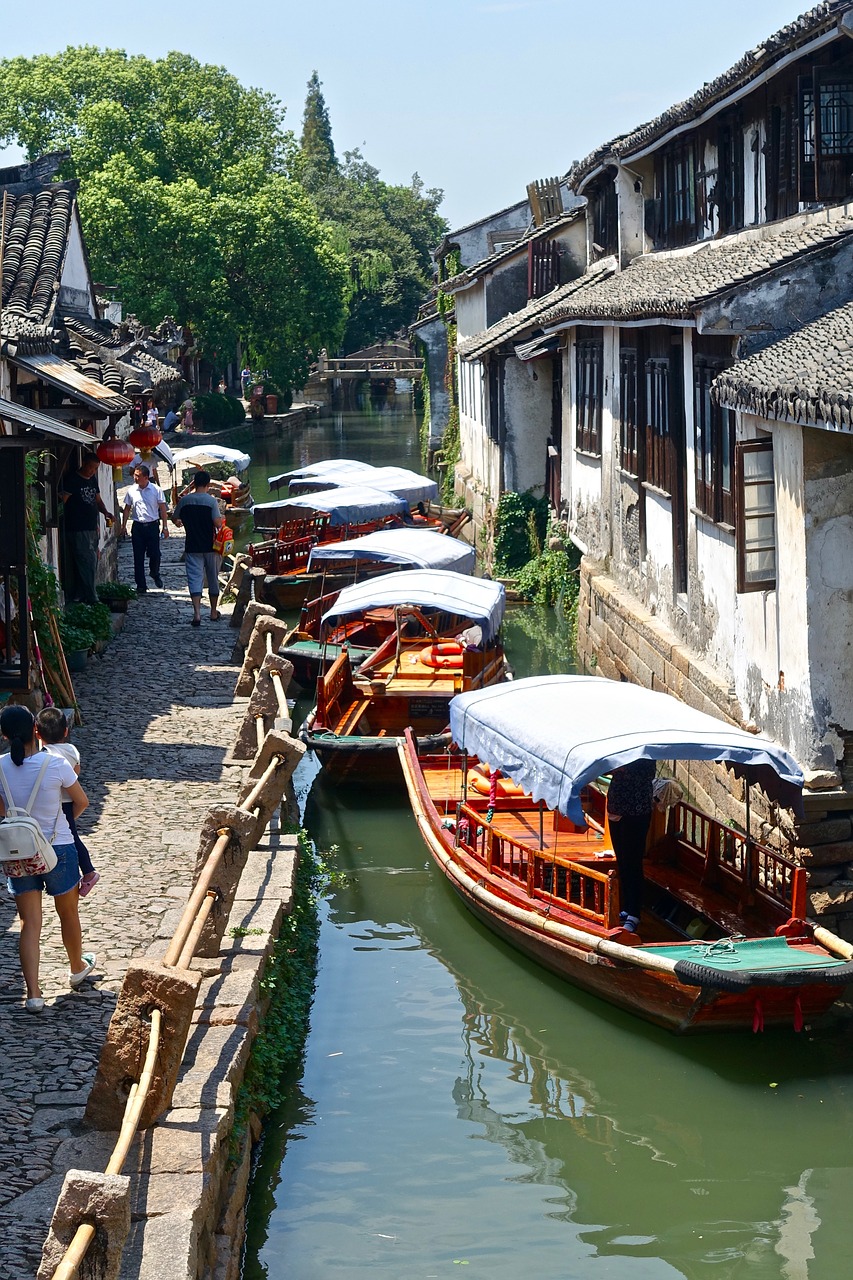 canal  boats  china free photo