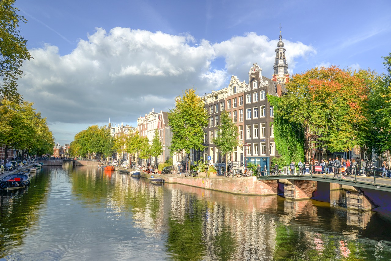 canal  amsterdam  netherlands free photo