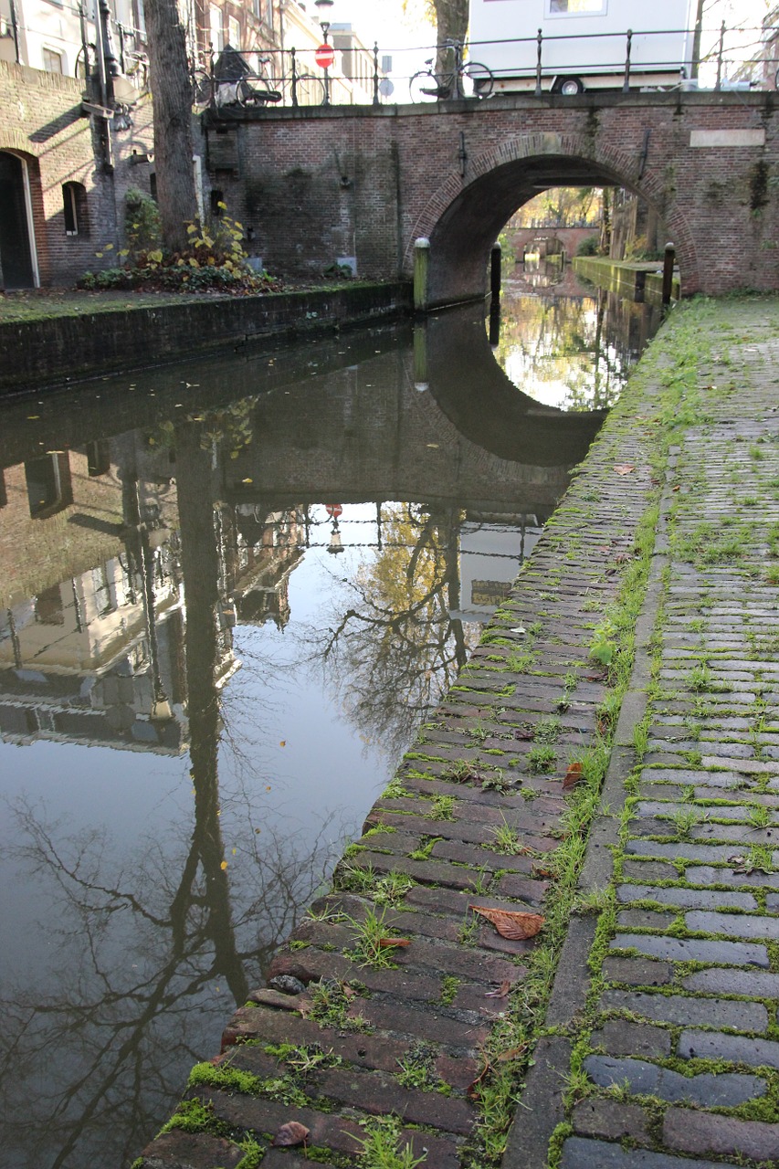 canal water bridge free photo