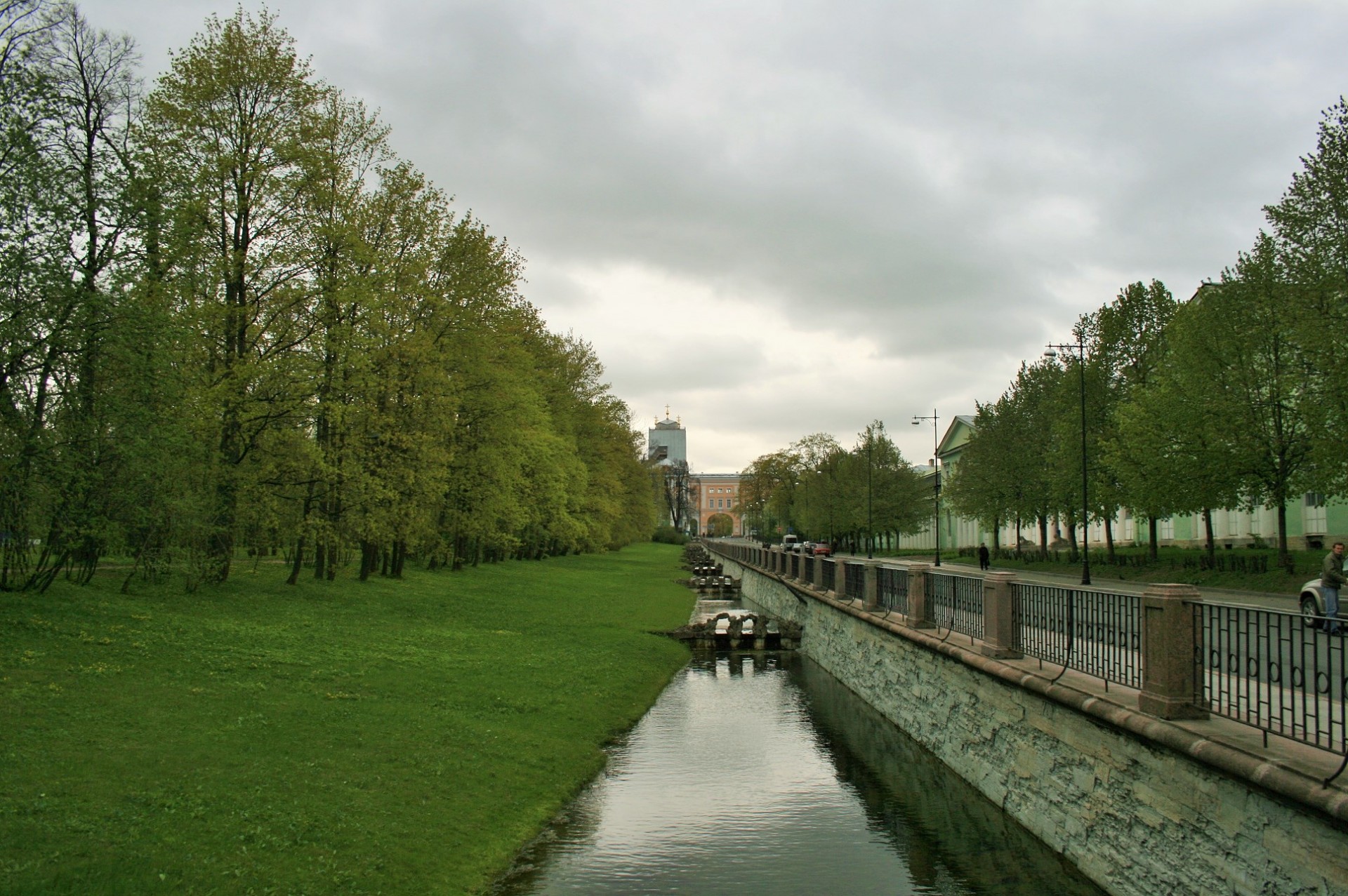 canal water trees free photo