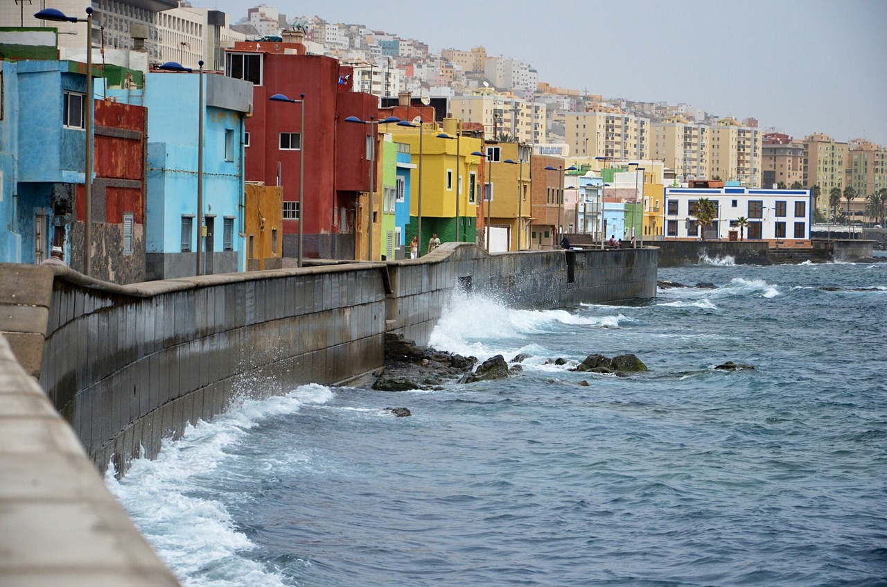 canary islands sea beach free photo