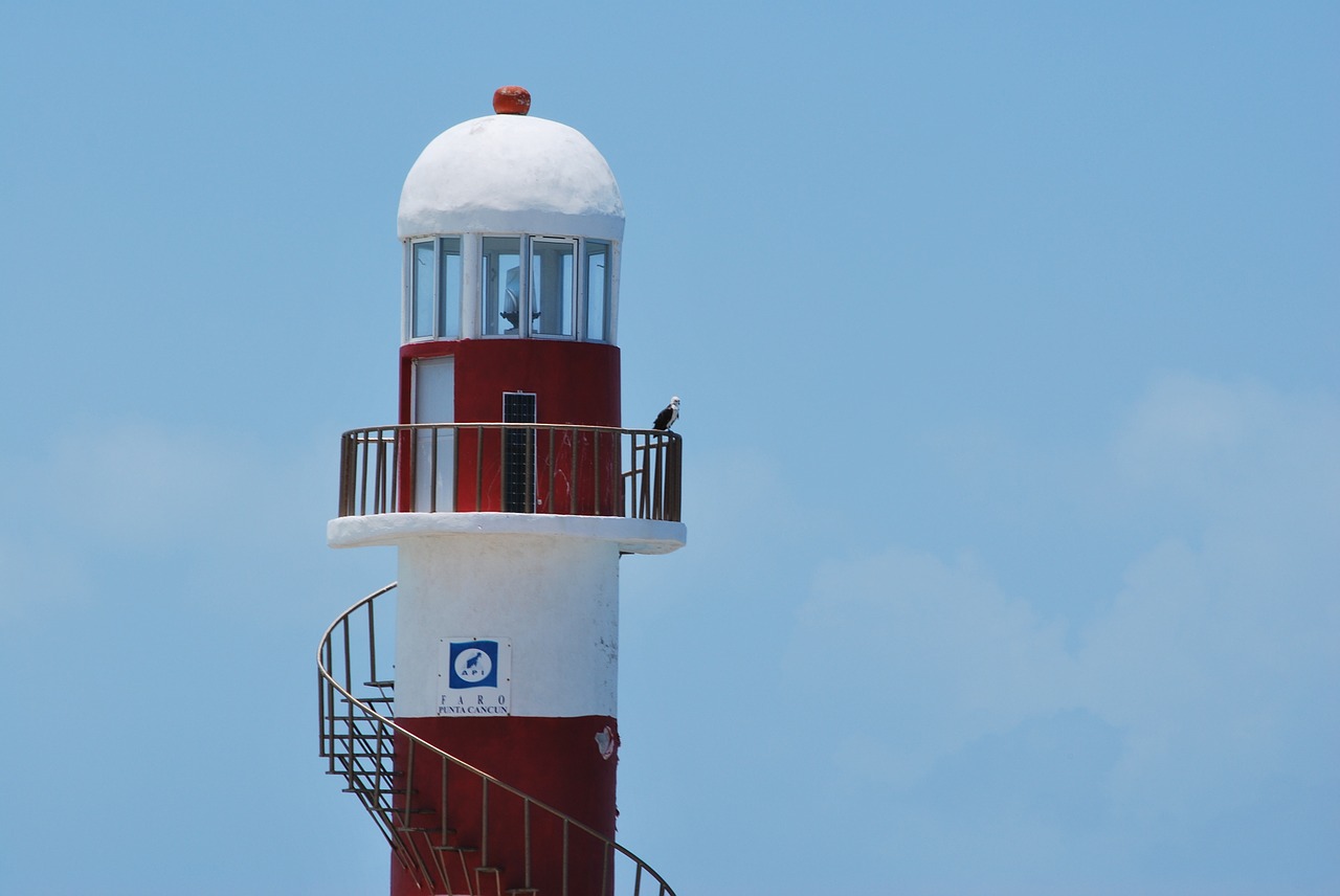 lighthouse cancun mexico free photo