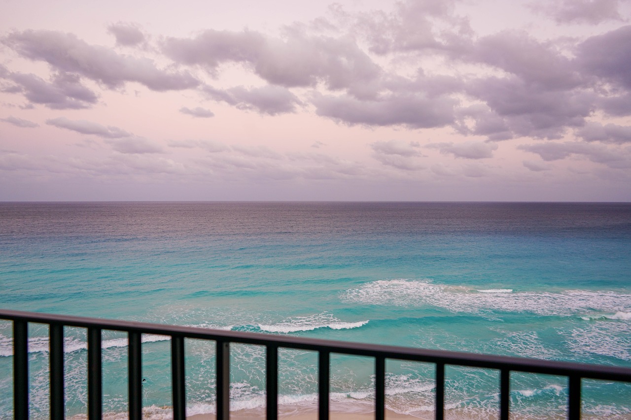 cancun mexico clouds free photo