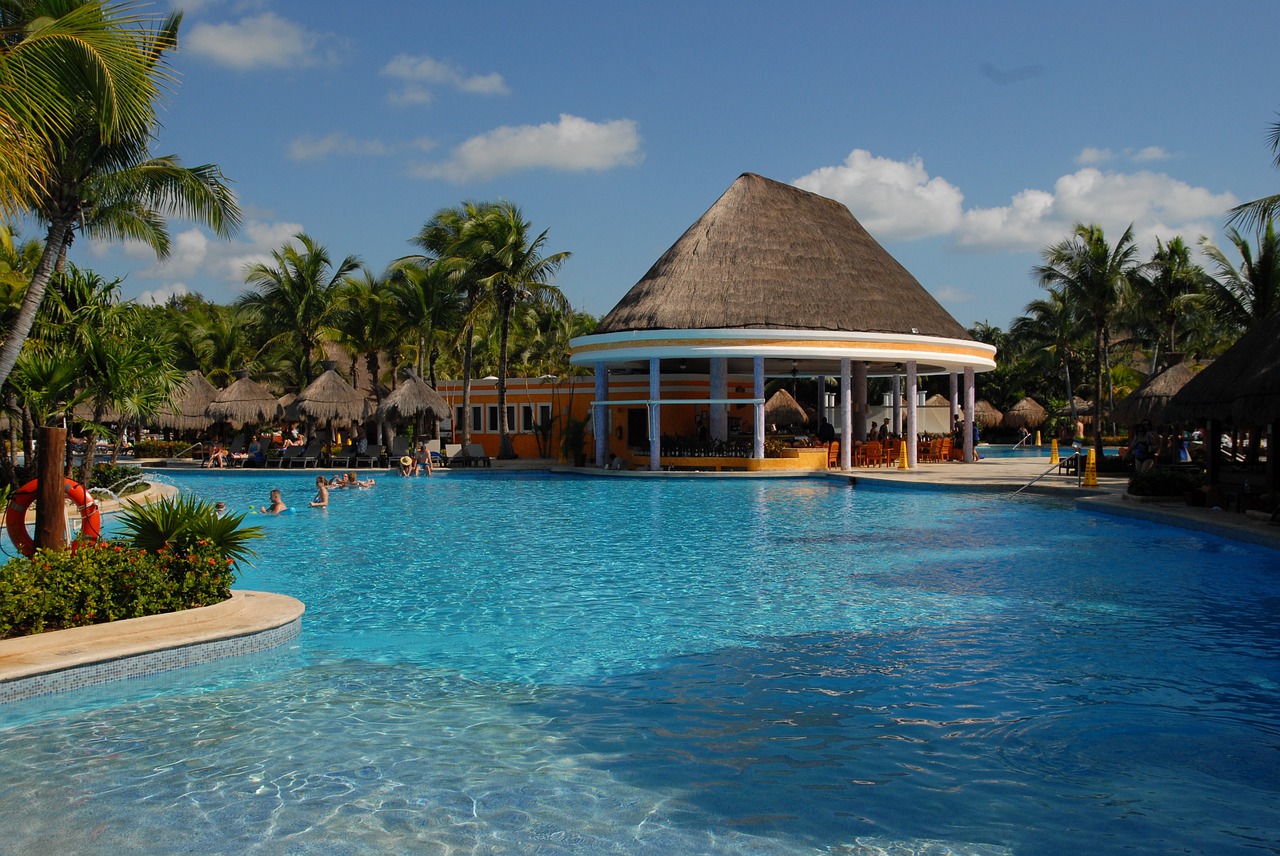 cancun pool poolbar free photo