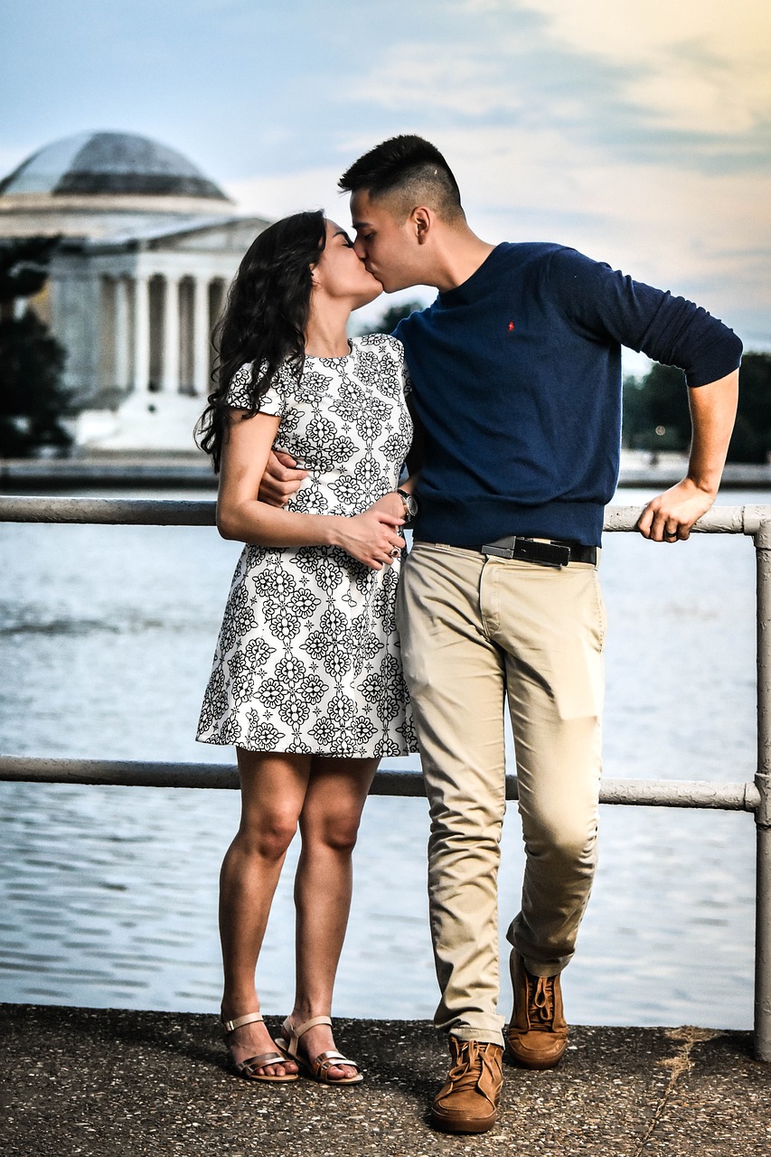 candid  portrait  couple free photo