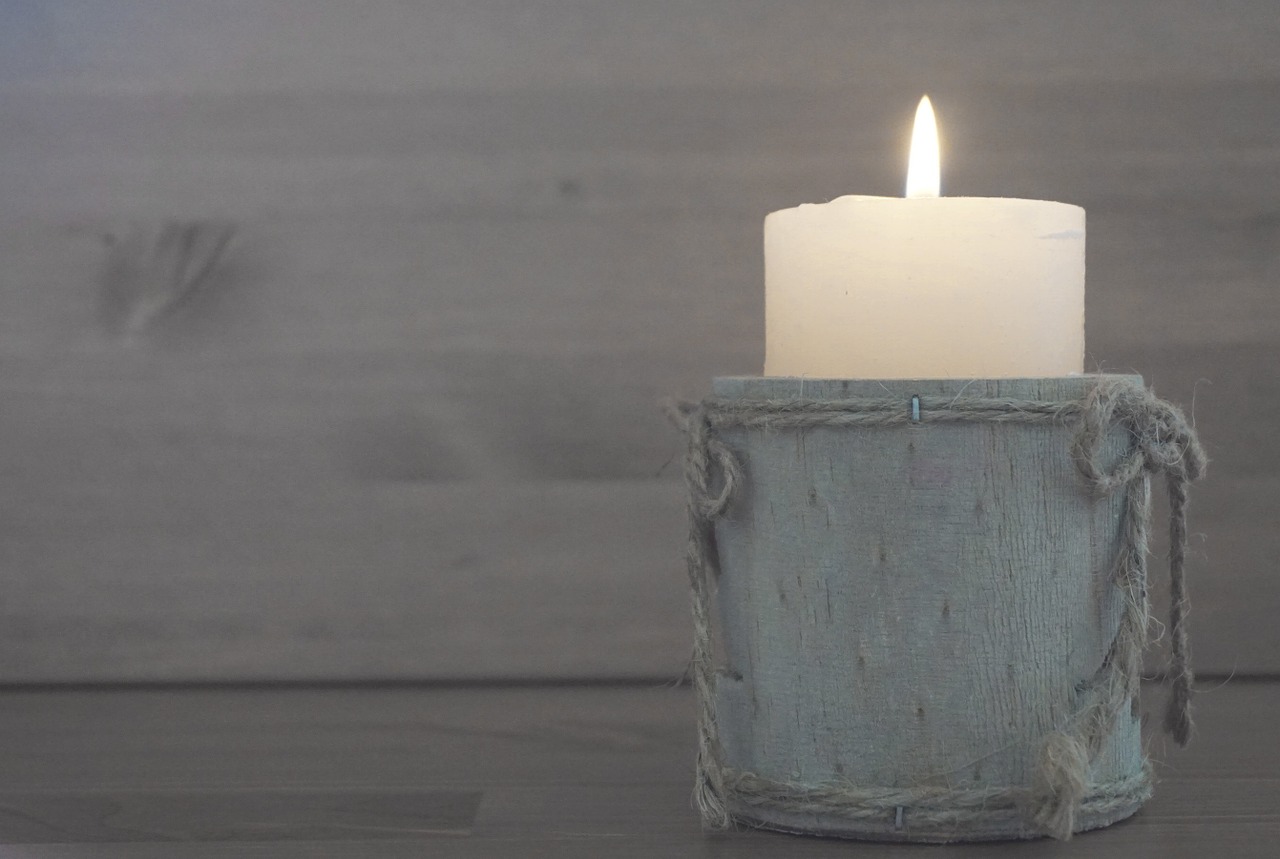 candle wooden decoration free photo