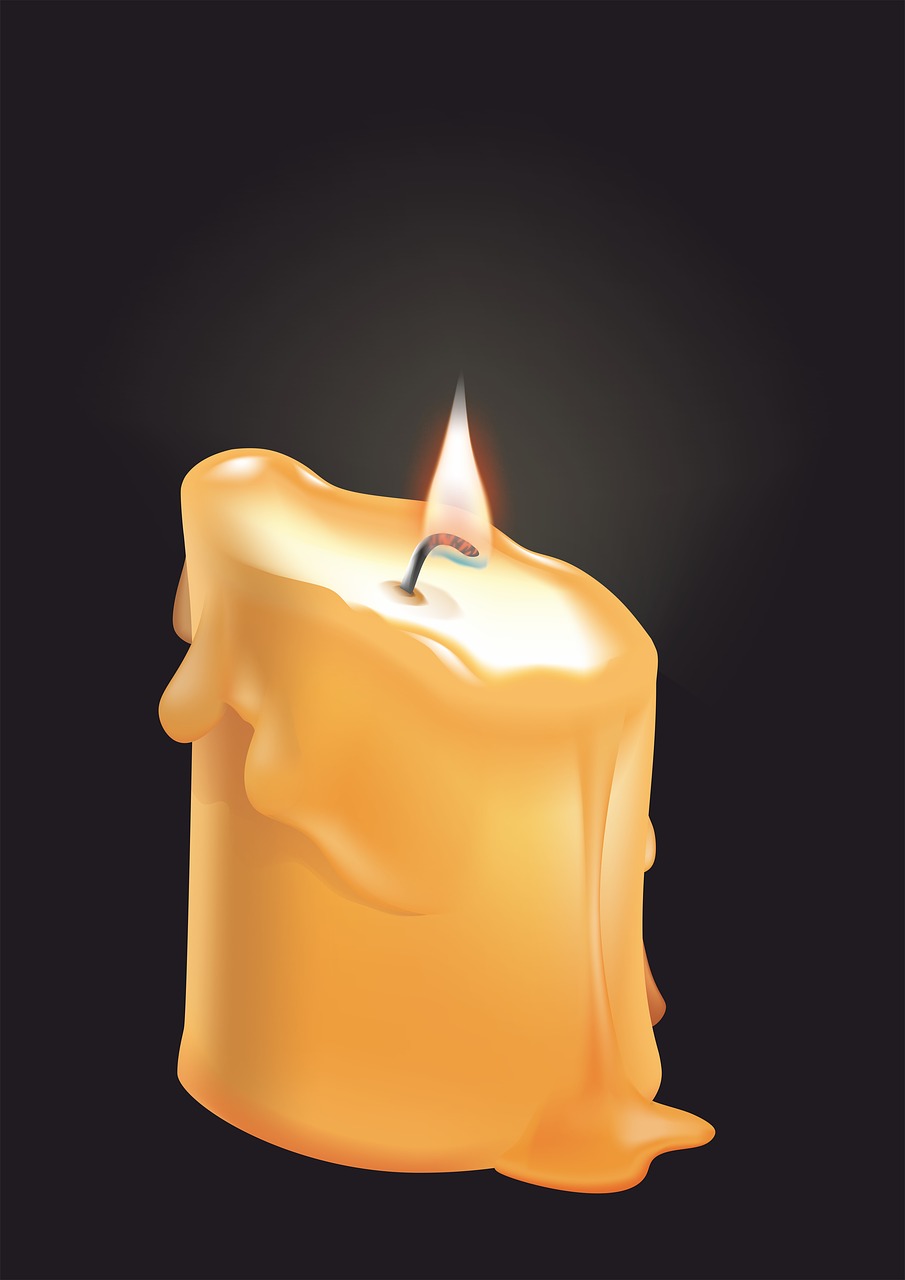 candle flame wax free photo