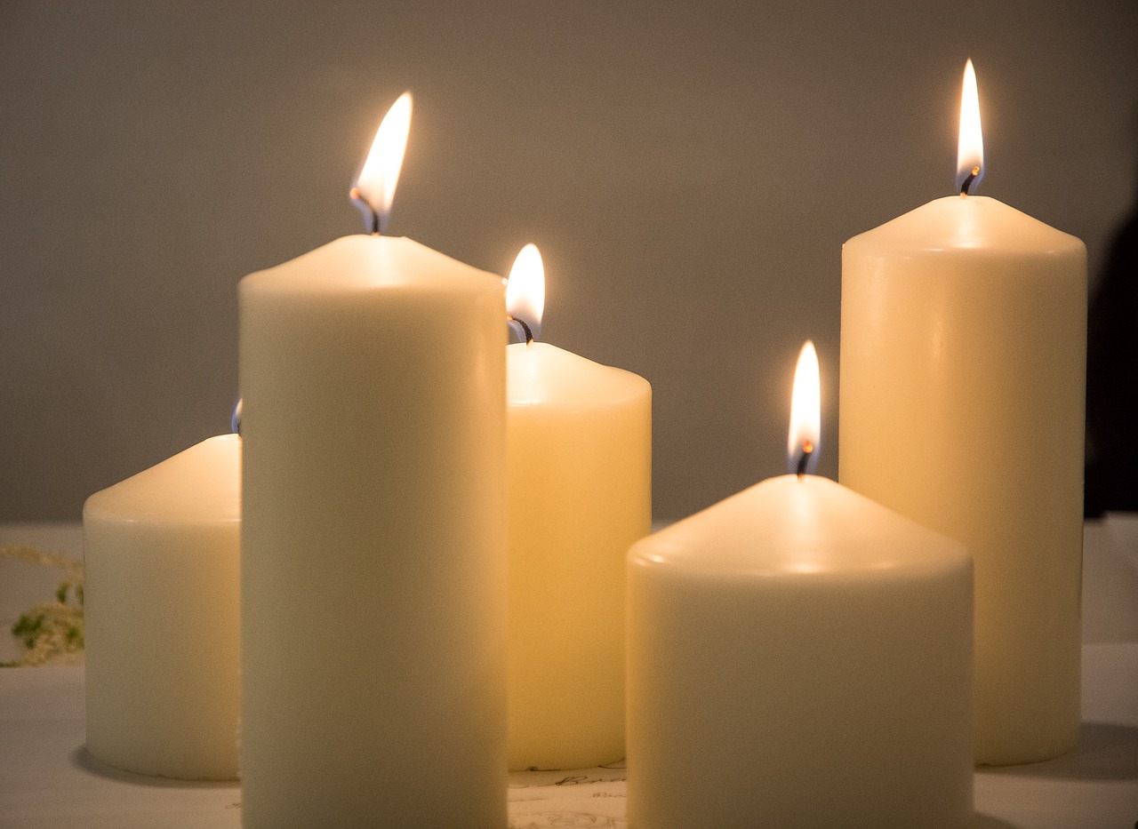 candles light white free photo