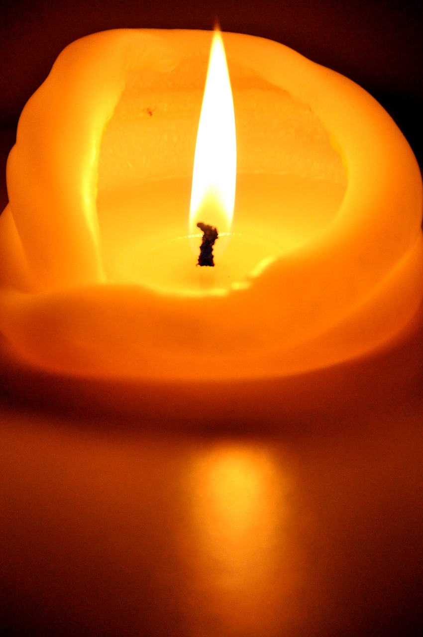 candle glow flame free photo