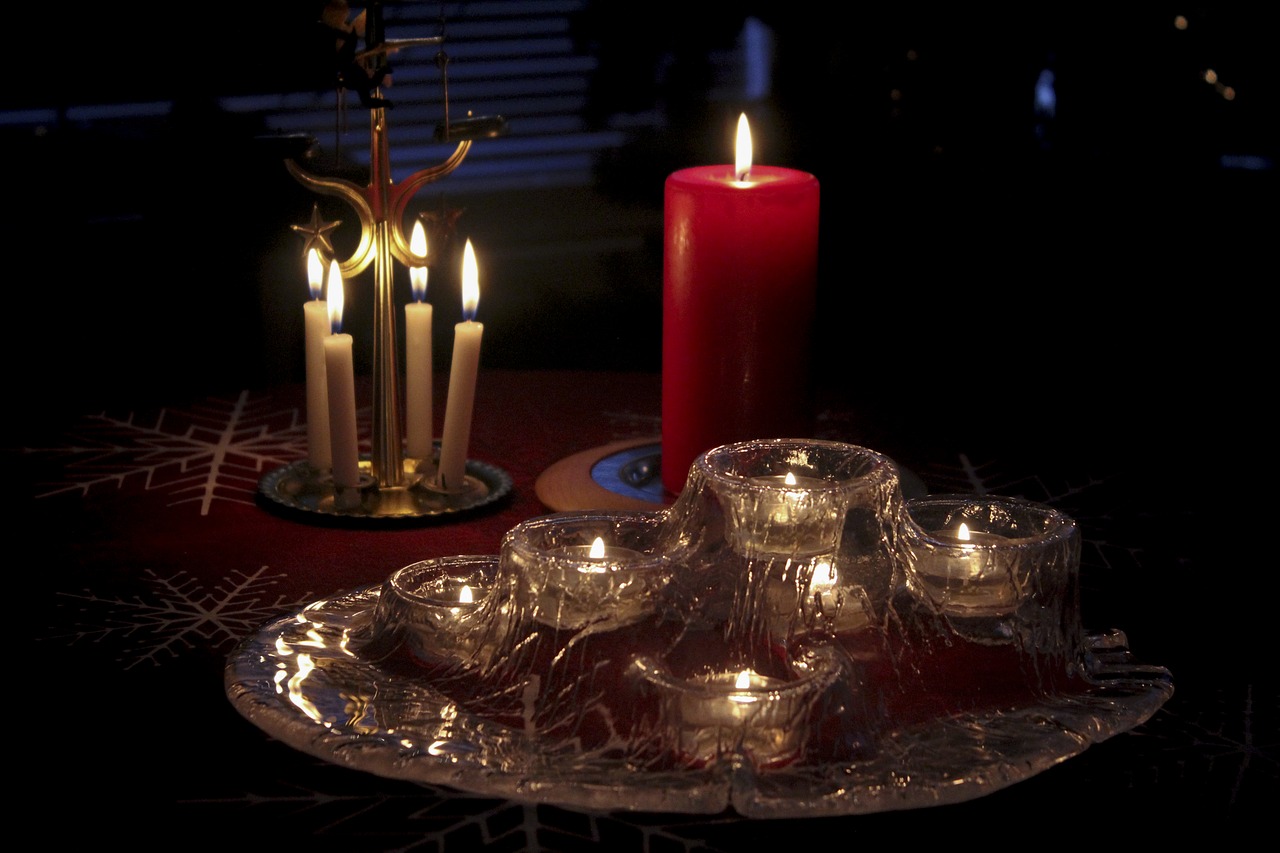 light candles night free photo