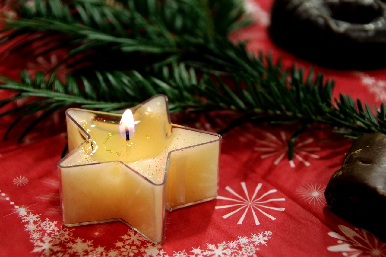 candle star christmas free photo