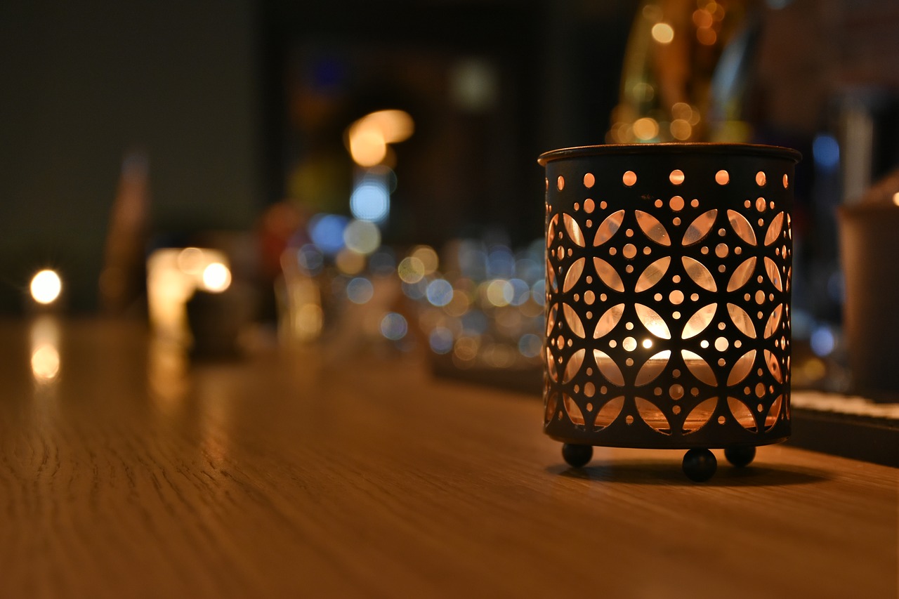 candle bar night free photo