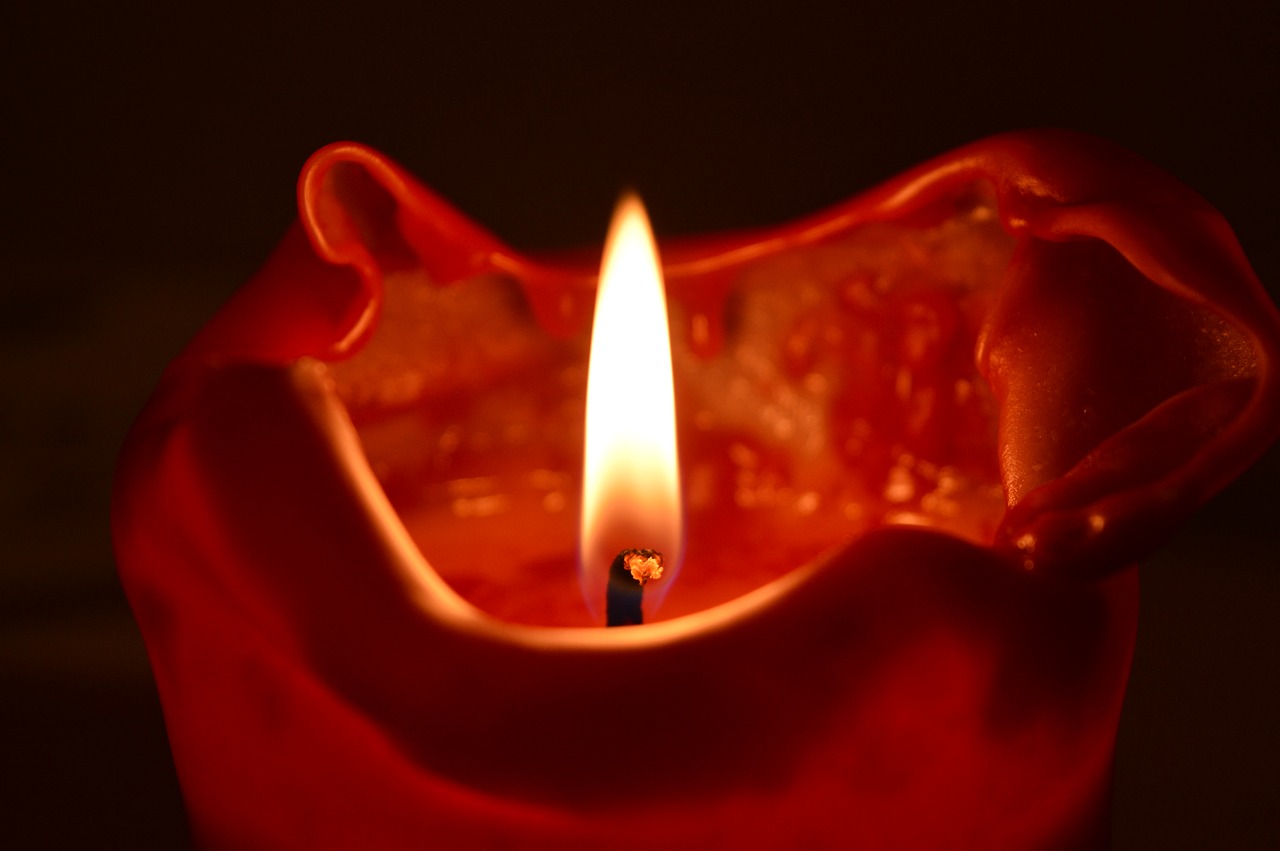 candle flame red free photo