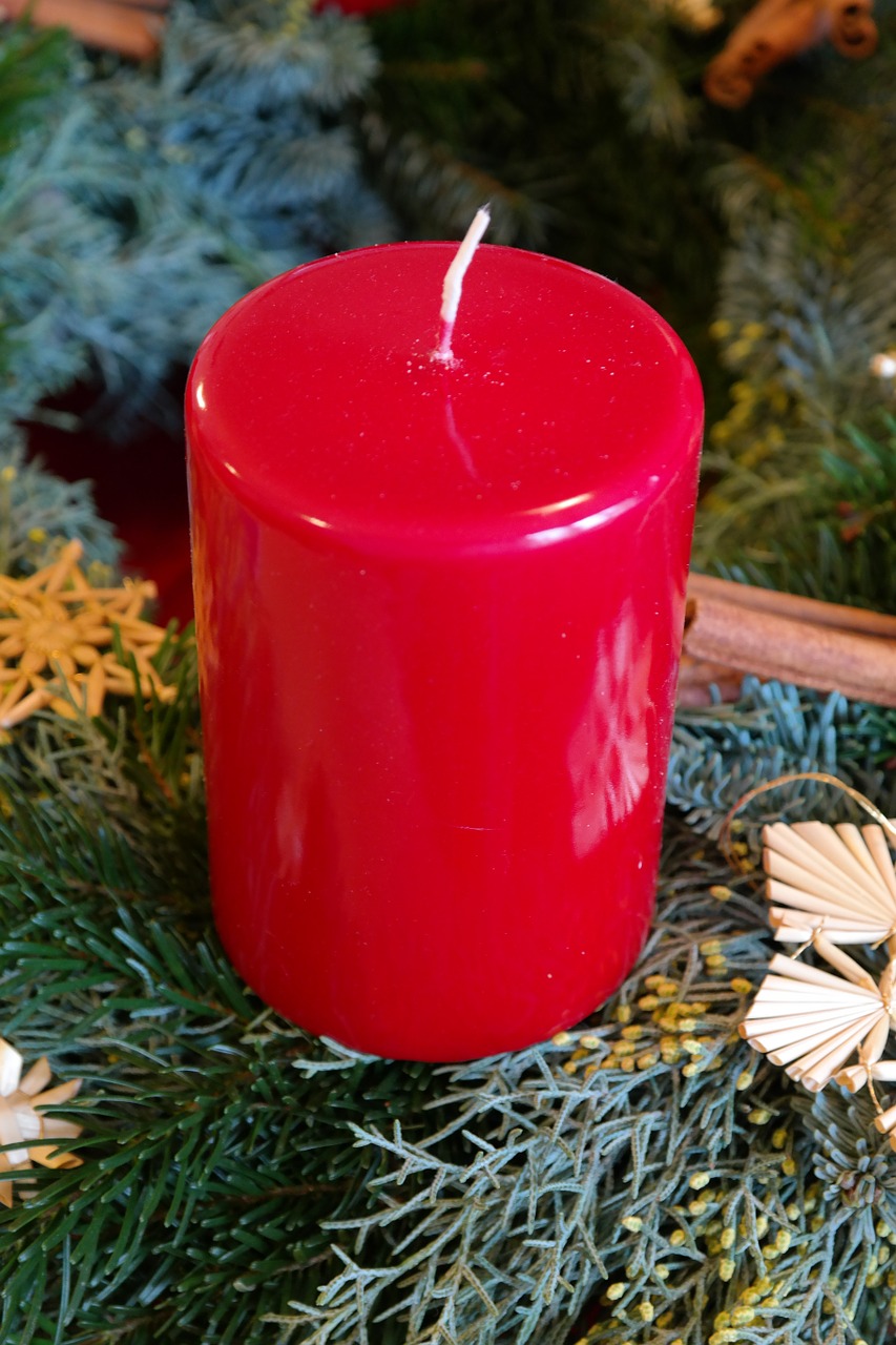 candle red wax candle free photo