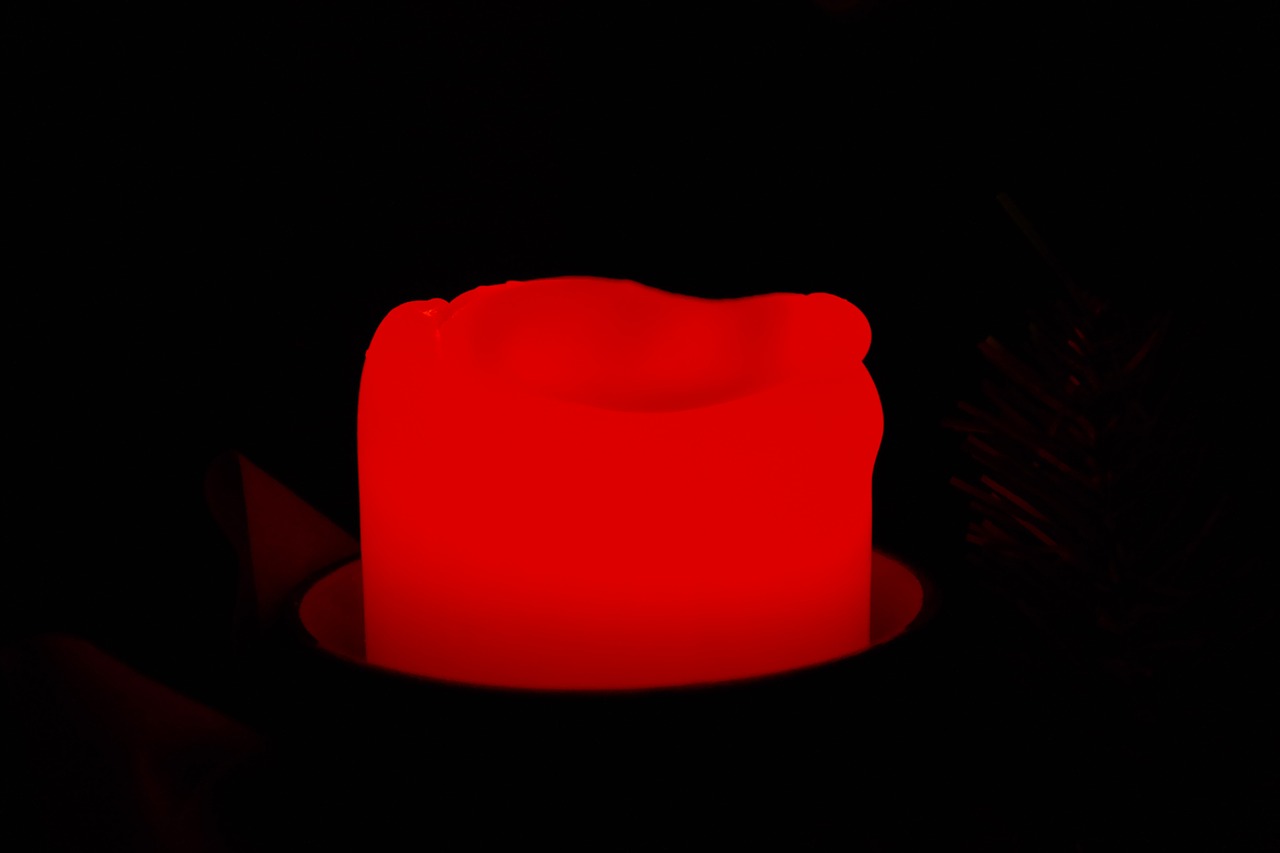 candle red bright free photo