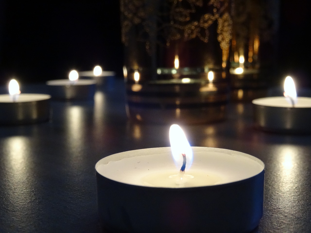 candle glow tranquil free photo