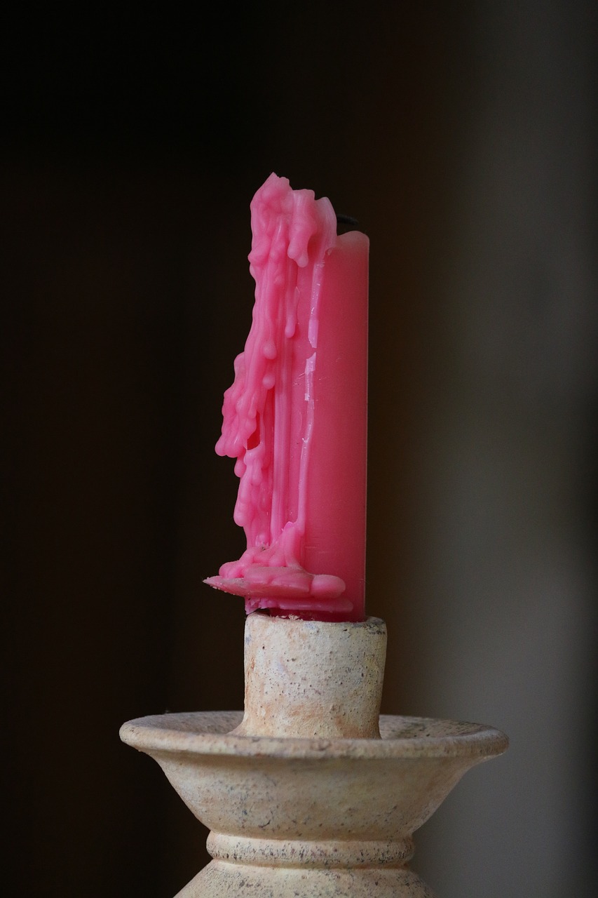 candle melted candle wax free photo