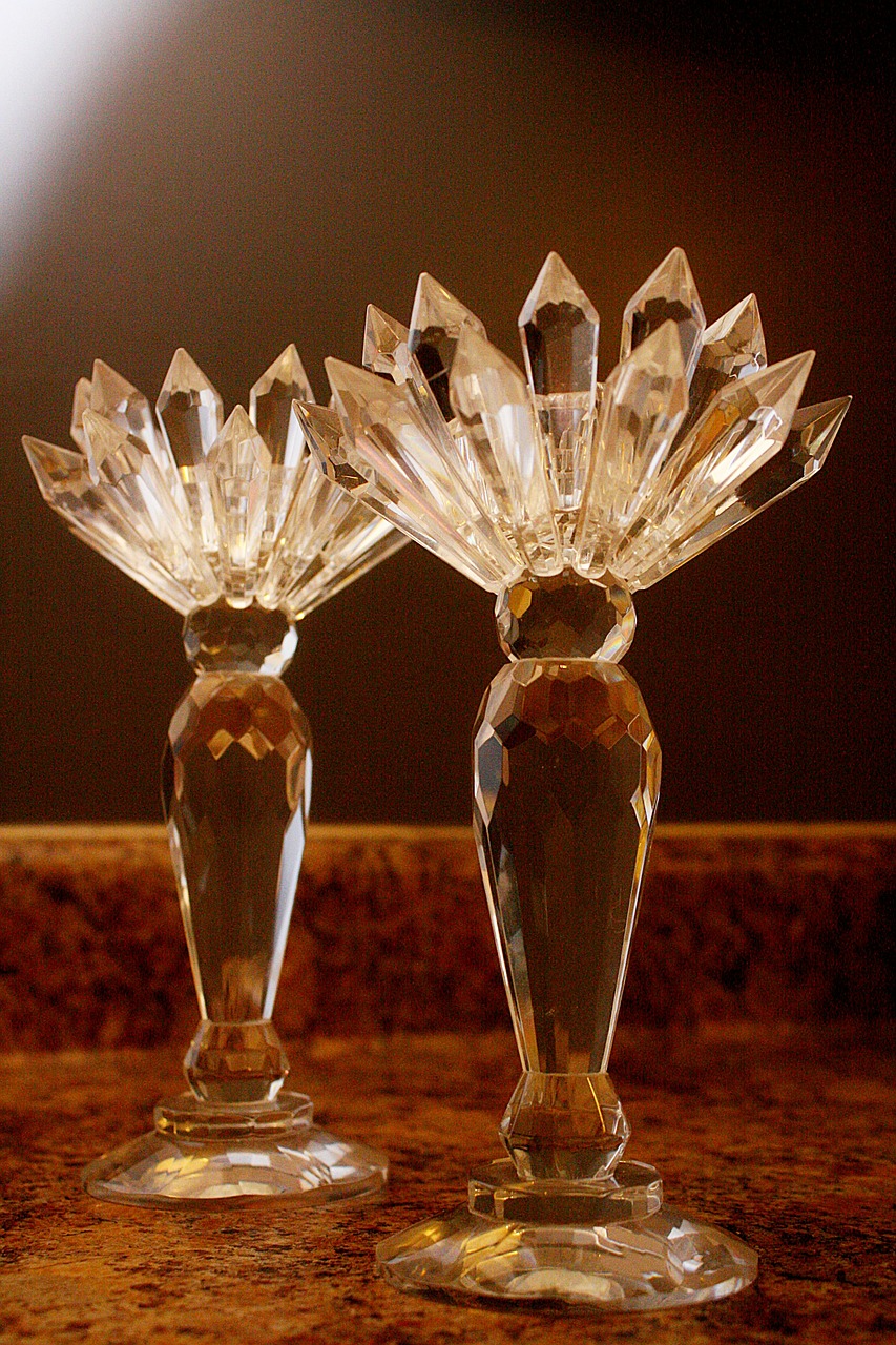 candle holder crystal free photo