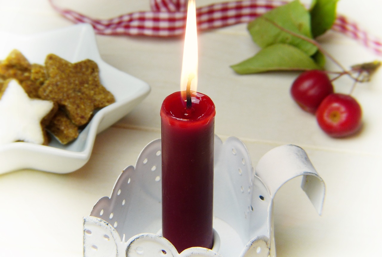 candle red embellishment free photo