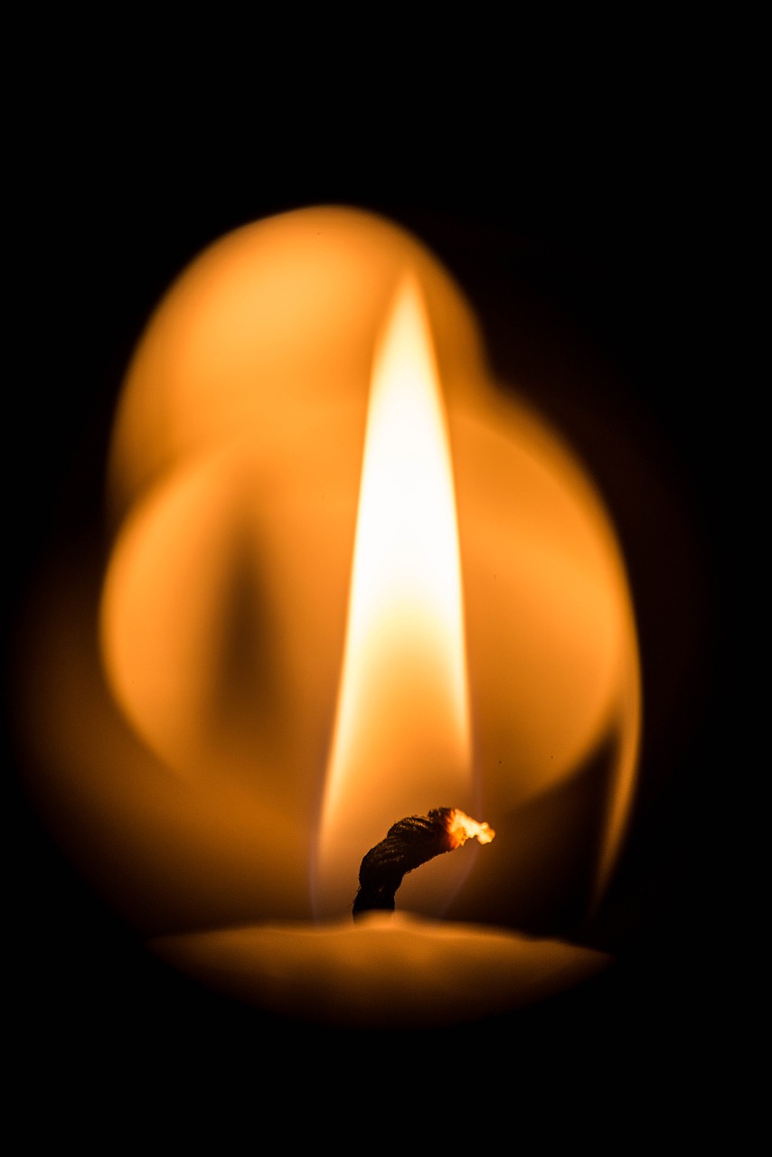 candle flame warm free photo