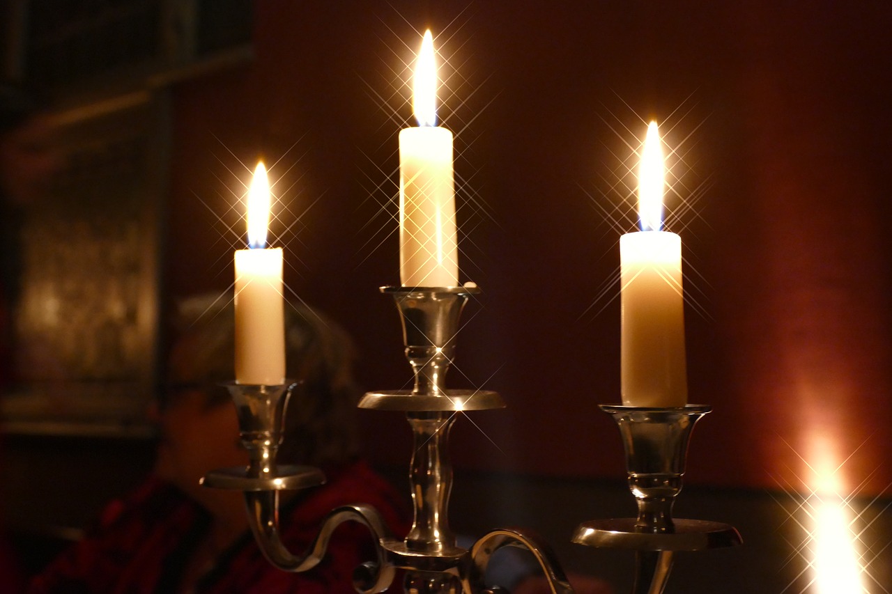 candle candle holders shimmer free photo