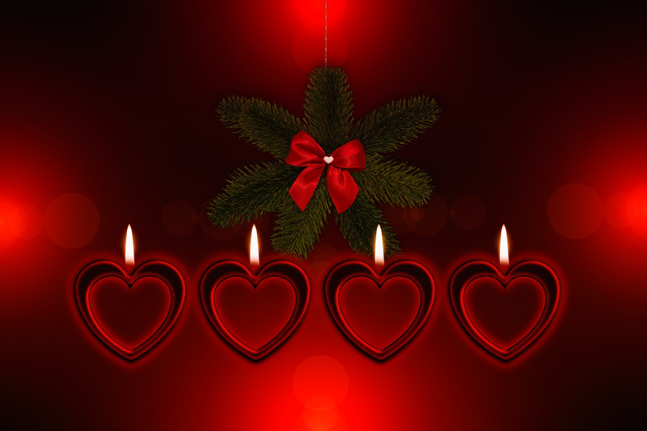 candle  advent  heart free photo