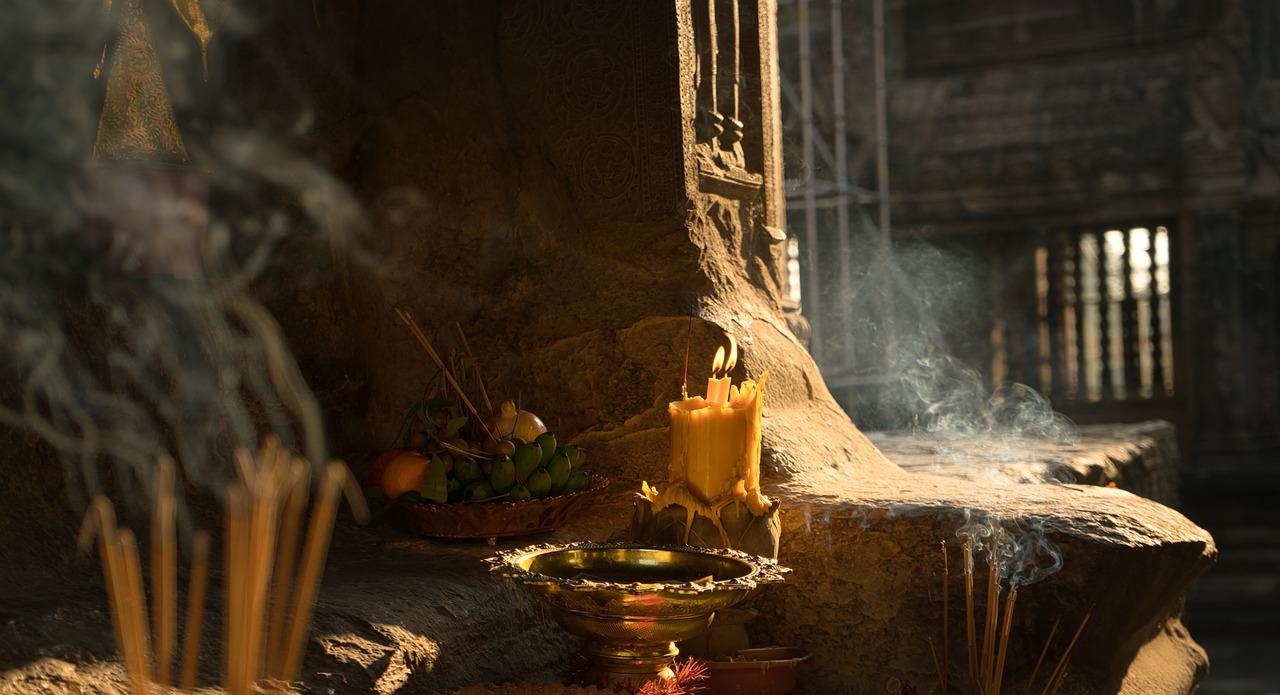 candle  mysticism  temple free photo