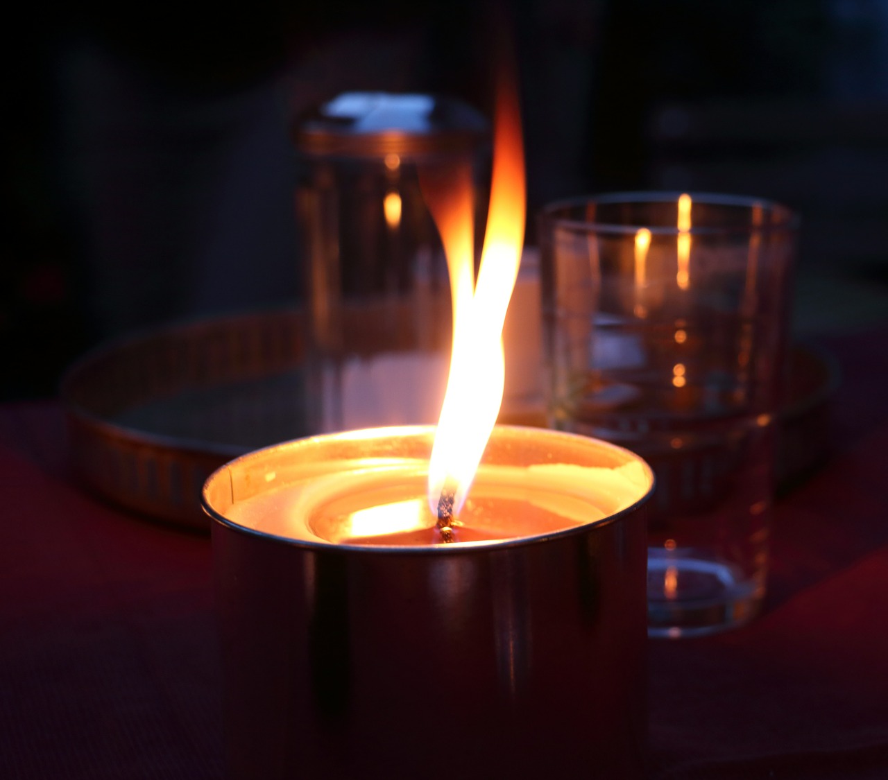 candle romance atmosphere free photo