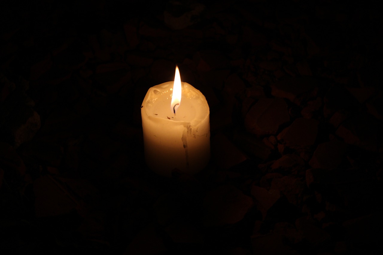 candle dark black free photo