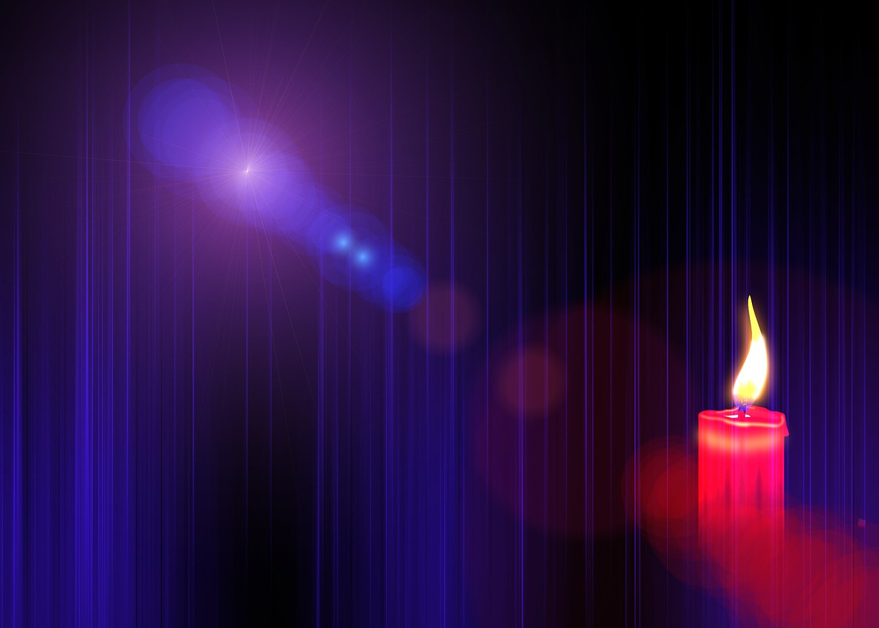 candle advent curtain free photo
