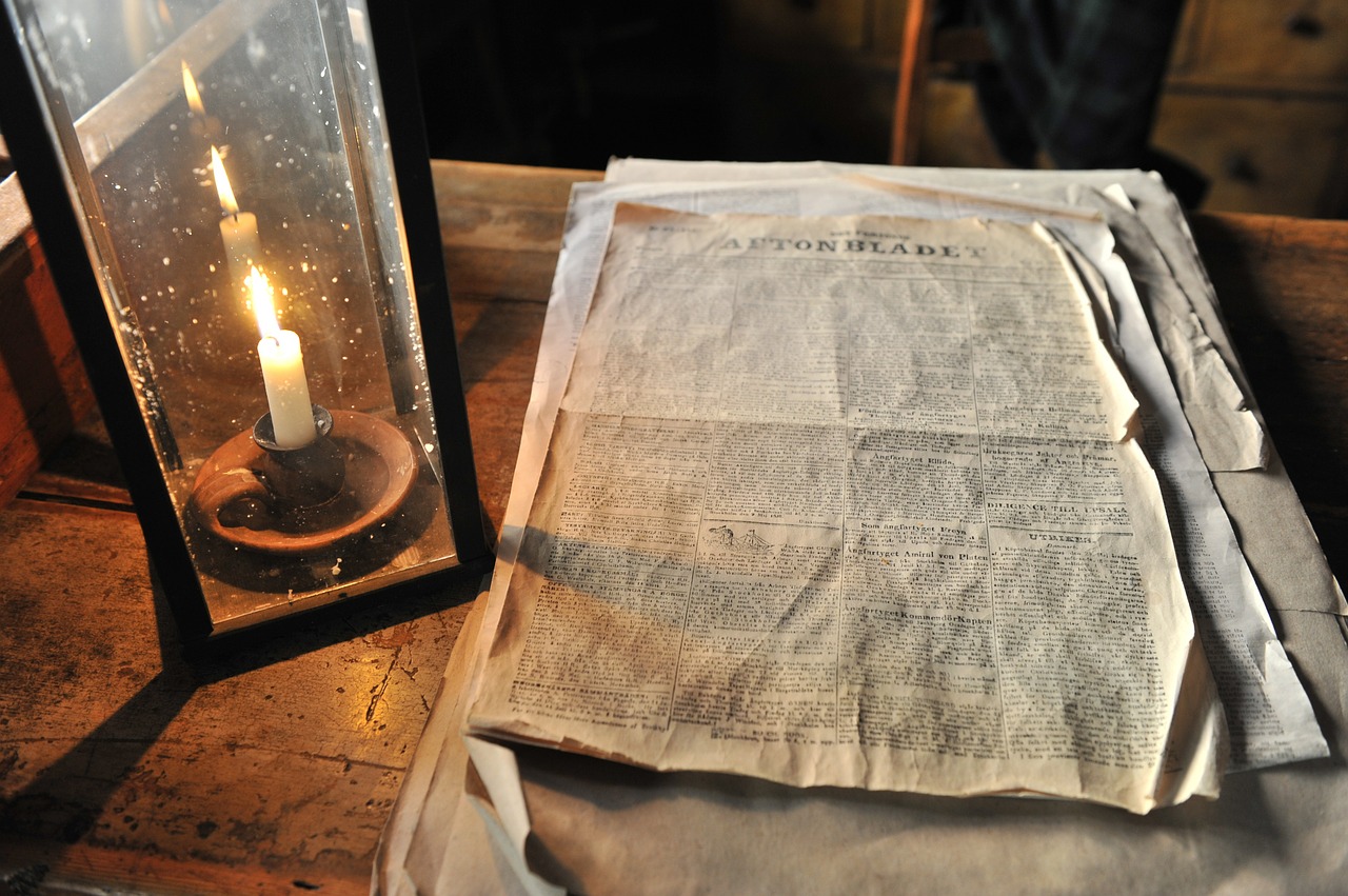 candle newspaper printing free photo