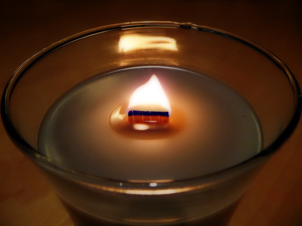 candle flame wooden wick free photo